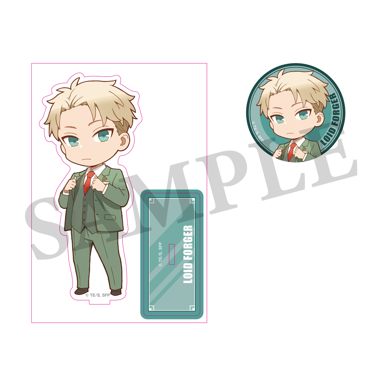 SPY×FAMILY アクリルスタンド&缶バッジセット なごやかロイド